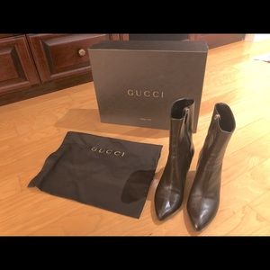 Gucci brown ankle boots size 5.5. Great condition!